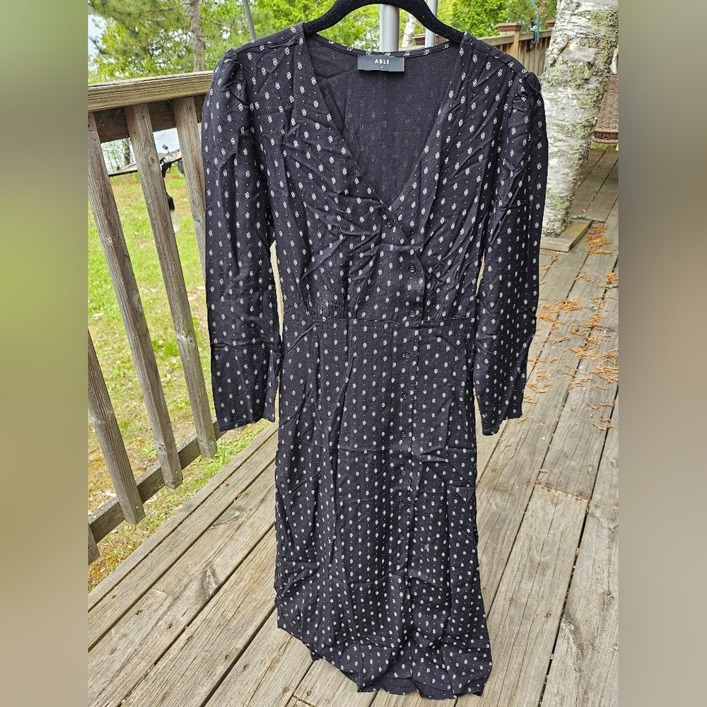Able Lena Midi Dress NWT